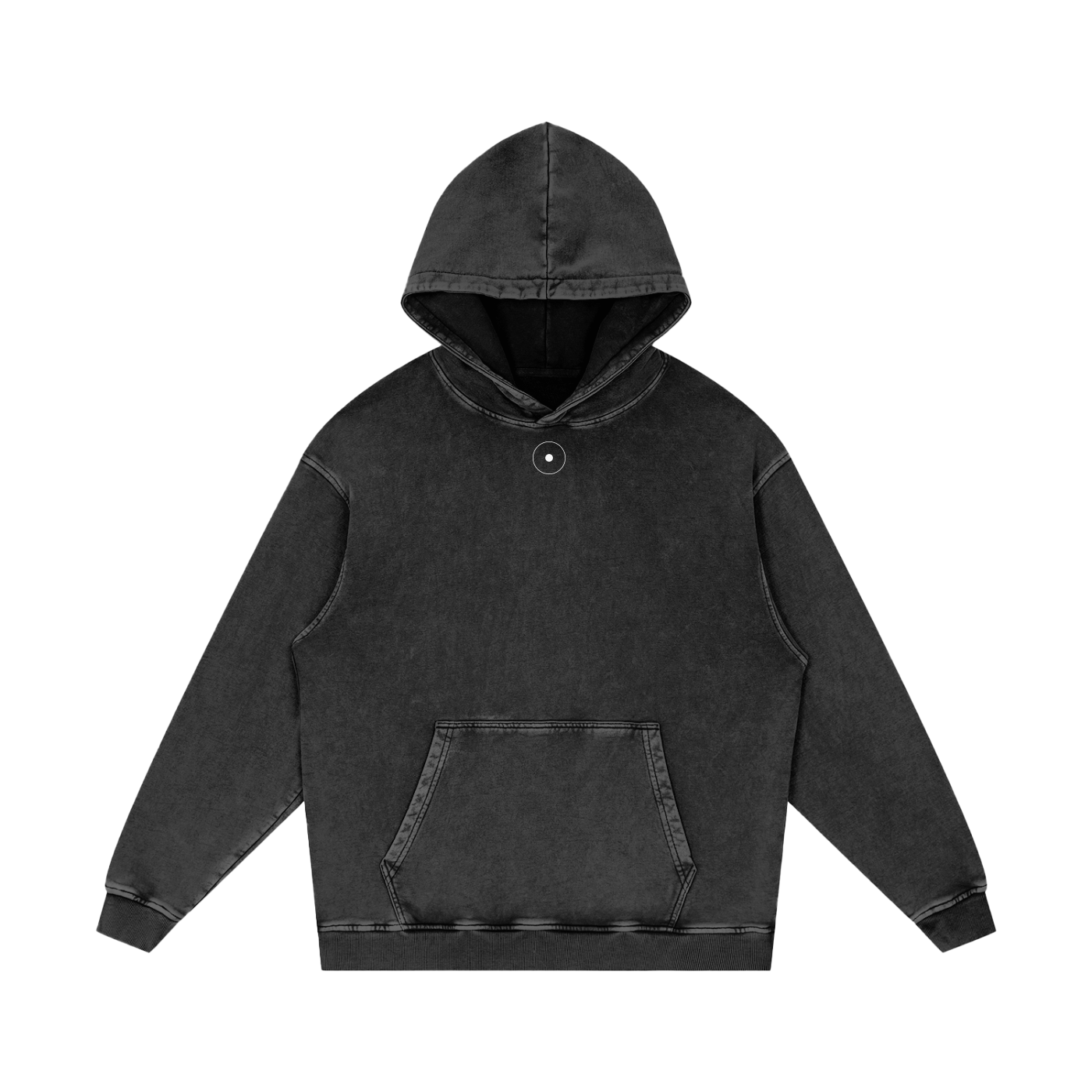 MOMIA MAMI Snow Washed Loose Cotton Hoodie